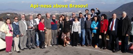 Group photo over Brasov